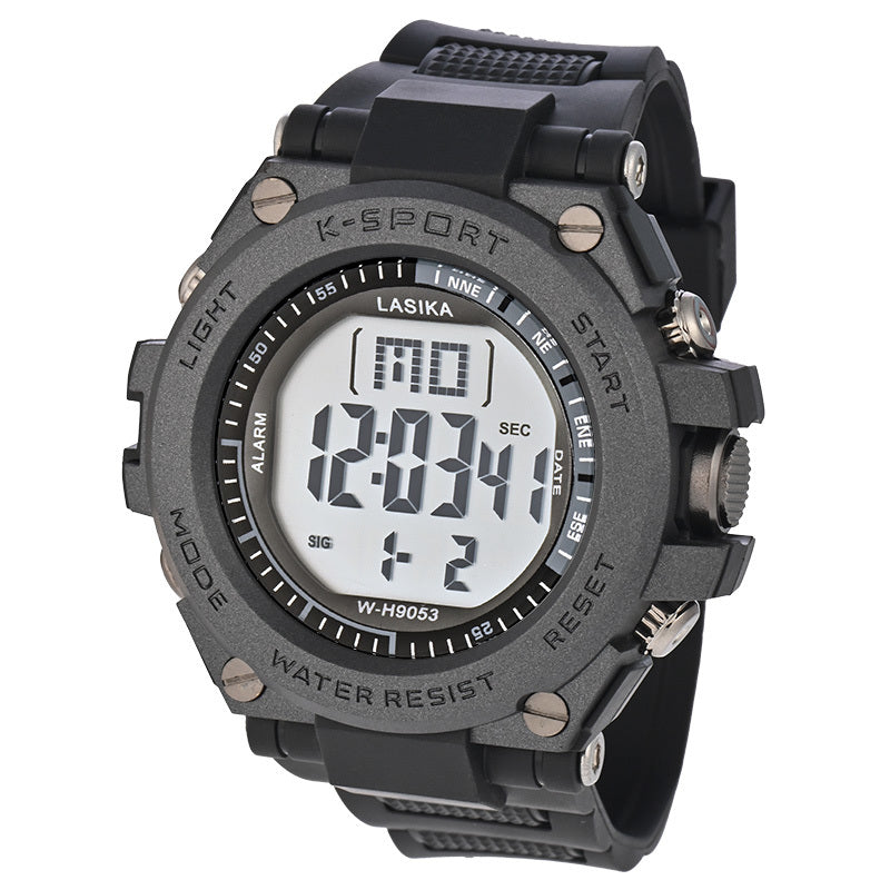 Men Sports Wristwatch Stopwatch Waterproof Alarm Watch