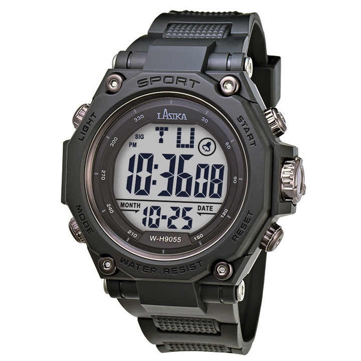 Men Sports Wristwatch Stopwatch Waterproof Alarm Watch