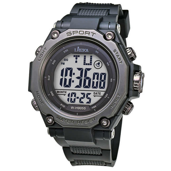 Men Sports Wristwatch Stopwatch Waterproof Alarm Watch