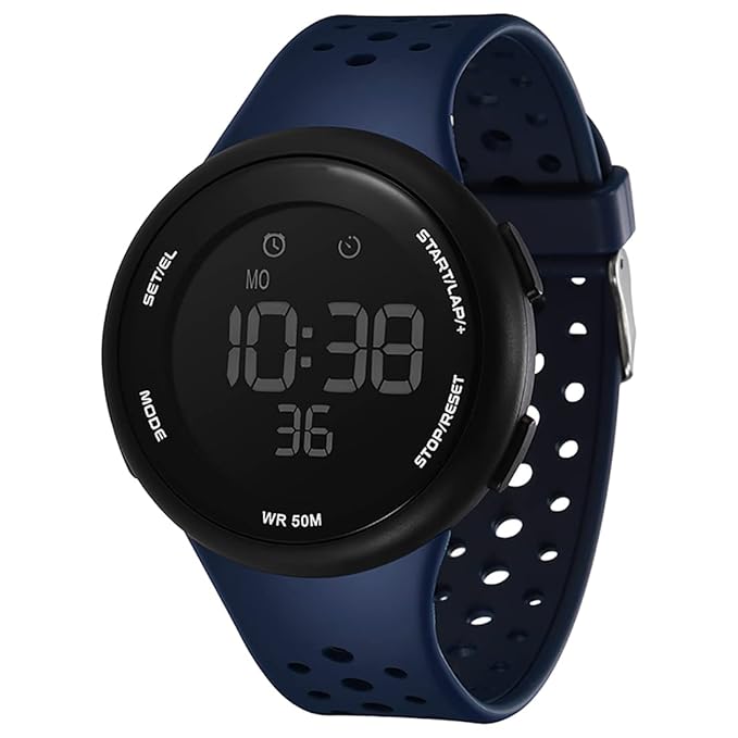 Digital Sports Multi Functional Black Dial Watch for Men