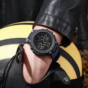 Men Wrist Watches Water Resistant Luminous Stopwatch Timer Dual Time Display Digital Watch