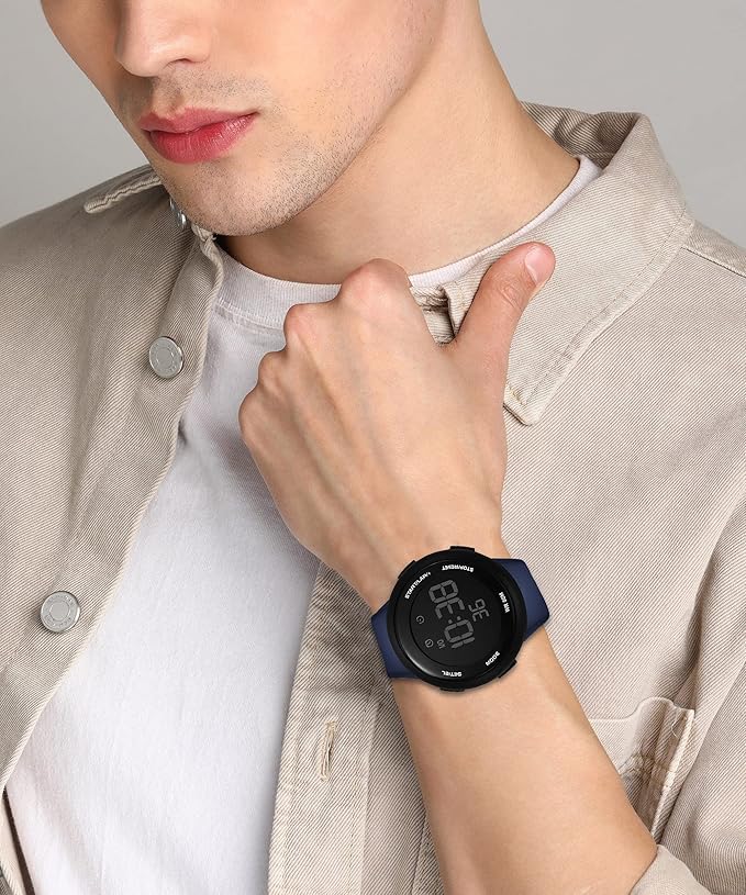 Digital Sports Multi Functional Black Dial Watch for Men
