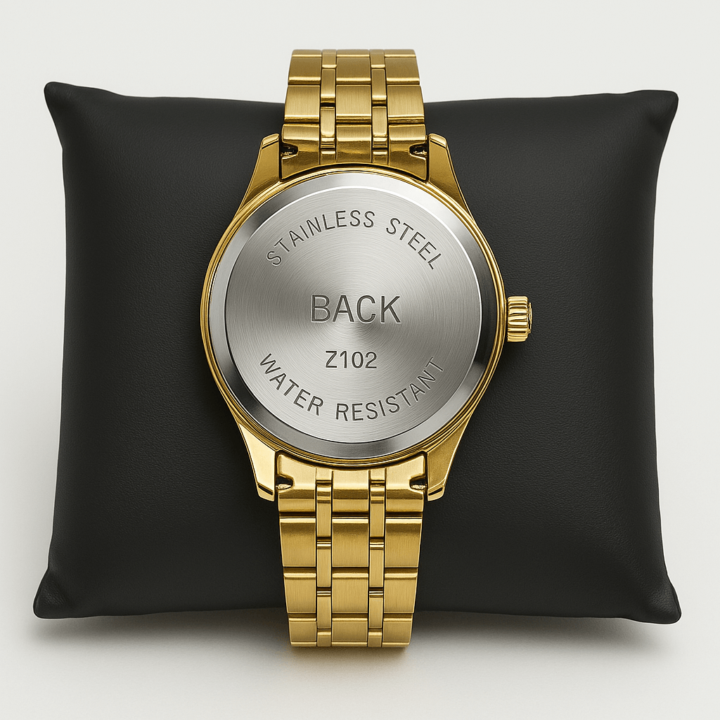 Luxury ProKing Gold-Tone Automatic Watch with Skeleton Dial