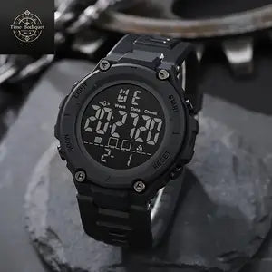 Men Wrist Watches Water Resistant Luminous Stopwatch Timer Dual Time Display Digital Watch
