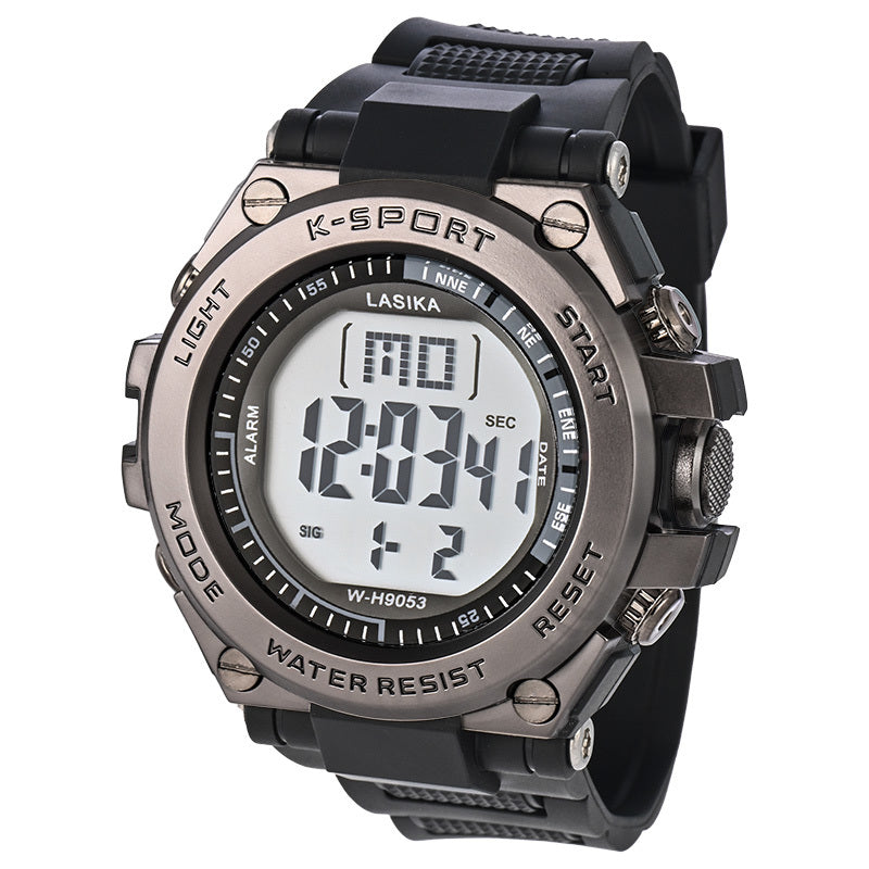 Men Sports Wristwatch Stopwatch Waterproof Alarm Watch