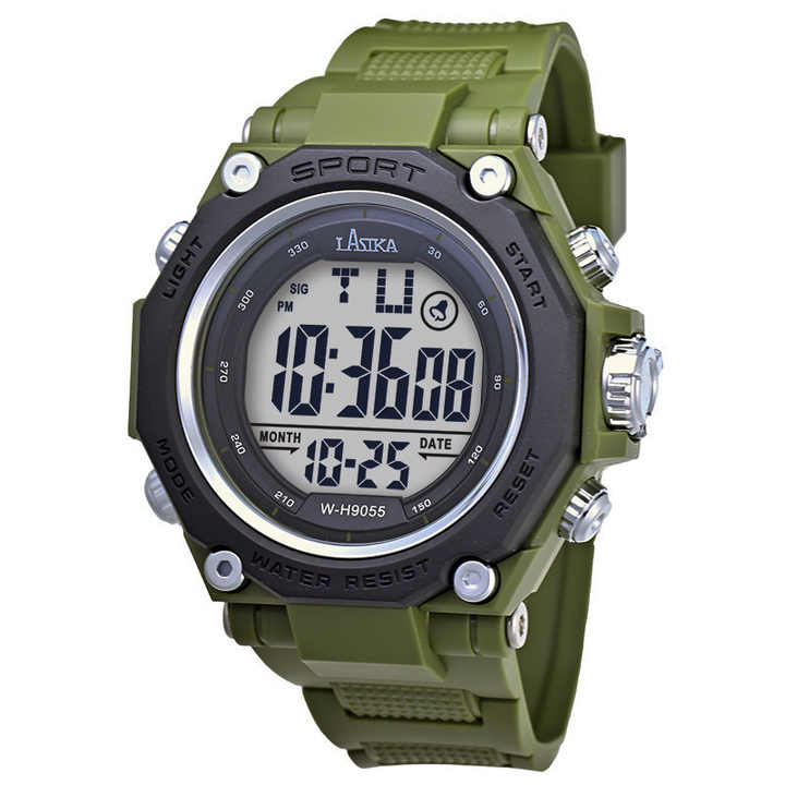 Men Sports Wristwatch Stopwatch Waterproof Alarm Watch