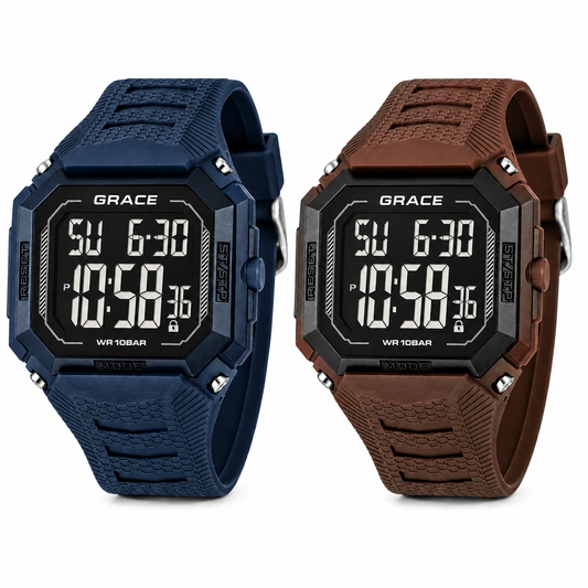 PowerX Tactical Waterproof Digital Watch with Alarm Stopwatch