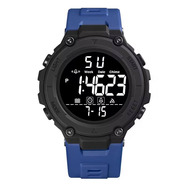 Men Wrist Watches Water Resistant Luminous Stopwatch Timer Dual Time Display Digital Watch