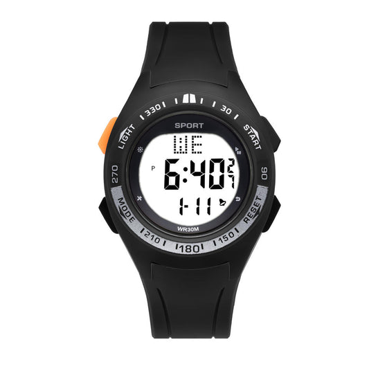 Silicone Strap Sport Watch Waterproof Alarm Student Digital Watch