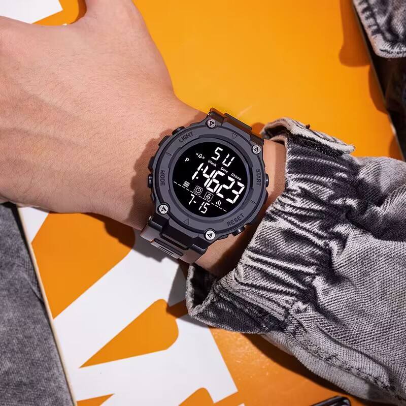 Men Wrist Watches Water Resistant Luminous Stopwatch Timer Dual Time Display Digital Watch